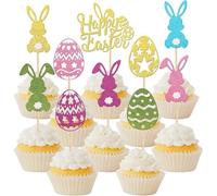Topper para Tartas Señal De Huevo Y Conejo De Pascua