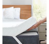 Topper Sobrecolchon Viscoelastico | 90x200 CM | Grosor 6CM | 100% Viscoelastica | Funda Desenfundable y Transpirable | Mejora tu Descanso | Fabricado en España | Verano e Invierno | Topper 90x200