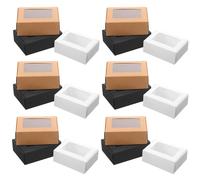 TOPPERFUN 30 Cajas para Jabón Casero de Cartón Kraft Tapa, Bordes Redondeados, Tamaño Compacto para Embalaje y Transporte Fácil en Eventos y Hogar