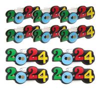 TOPPERFUN Broches Luminosos 2024 de Plástico Pin Decorativo para Ropa y Mochilas Juego de 25 Piezas para Fiestas y Celebraciones de Año Diseño Brillante y Fácil de Usar