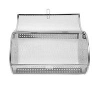 TOPPERFUN Cesta Giratoria Puerta Móvil para Horno de Acero Inoxidable Fácil de Abrir y Cierre Calentamiento Uniforme para Asar Castañas y Batatas