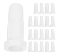 TOPPERFUN Fundas Protectoras para Ruedas de Cuna y Oficina, 40 Piezas, Cubiertas Deslizantes Plásticas para Patas Montaje en Orificio Redondo, Tope de Rueda para Protección de Suelos