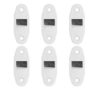 TOPPERFUN Guía de Correa y para 6 Piezas Persianas Enrollables de Plástico Blanco Cepillo Interno para Limpieza Fácil Deslizamiento Suave Carril Guía