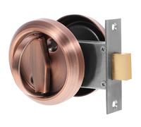 TOPPERFUN Tirador Empotrado de Acero Inoxidable para Puerta Cerradura de Doble Cara y Anilla Oculta, Adecuado para Puertas Correderas y Seguridad Práctica