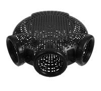 TOPPERFUN Trampa para Pececillos y Cangrejos de Río Portátil de Plástico Negro Fácil de Usar para Pesca en Río y Mar