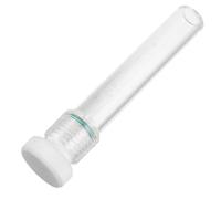 TOPPERFUN Tubo de Vidrio Resistente a Alta Presión con Escala Graduada de 10ml, Base Plana y Tapa Roscada de Ptfe para Experimentos Científicos en Laboratorio