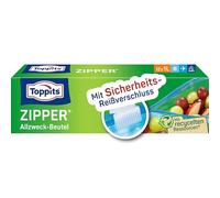 Toppits 12 cremalleras transparentes de 1 litro