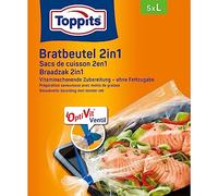 Toppits 207999 - Bolsas para asar y cocinar al vapor, 5 unidades, tamaño L hasta máx. 5,0 kg