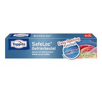 Toppits SafeLoc - Bolsas para congelador con doble cierre (12 bolsas de 3 L)