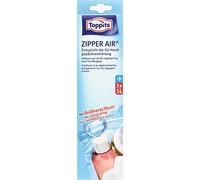 toppits Zipper Air para equipaje de mano, 1 L, cremallera, 3 unidades), transparente