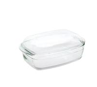 TopRed | Cacerola de Vidrio con Tapa, Redonda, con Asas, Apta para Horno, Microondas y Lavavajillas, Libre de BPA | Marca Quttin