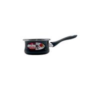 TopRed | Cazo de Acero Esmaltado con Antiadherente Bicapa Reforzado, Apto para Todo Tipo de Cocinas Incluida Inducción, Negro, 14/12 cm | Marca Magefesa