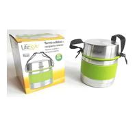 TopRed | Lifestyle Fiambrera térmica de acero inoxidable / Contenedor para almuerzo Capacidad de 1000 ml / 1200 ml Fiambrera portátil con control de temperatura duradero Green - 1200ml