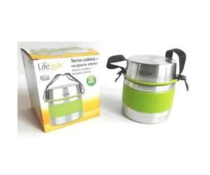 TopRed | Lifestyle Fiambrera térmica de acero inoxidable / Contenedor para almuerzo Capacidad de 1000 ml / 1200 ml Fiambrera portátil con control de temperatura duradero Green - 1200ml