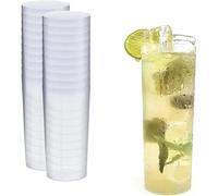 TopRed | Vaso Tubo Irrompible Transparente 300cc, 60 Unidades Fabricado en PP Ideal para Fiestas, Celebraciones u Otro Tipo de Eventos - Perfecto para Todo Tipo de Bebidas y 100% Reciclables | Marca