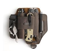 Topstache Funda de cuero multiherramienta, organizador de cinturón EDC para el trabajo y uso diario, funda Leatherman, organizador de bolsillo EDC para linterna y multiherramienta, regalos para