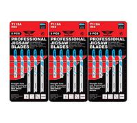 TopsTools 15pcs JSTT118A_3 91mm T118A Hojas caladora Profesional | vástago T proporciona agarre seguro y estabilidad; duradero hojas ofrecen limpio, preciso cortan en chapa y metal fino