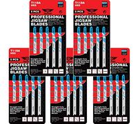 TopsTools 25pcs JSTT118A_5 91mm T118A Hojas caladora Profesional | vástago T proporciona agarre seguro y estabilidad; duradero hojas ofrecen limpio, preciso cortan en chapa y metal fino