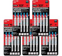 TopsTools 25pcs JSTT118B_5 91mm T118B Hojas caladora Profesional | vástago T proporciona agarre seguro y estabilidad; duradero hojas ofrecen limpio, preciso cortan en chapa y metal fino