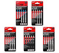 TopsTools 25pcs JSTTK5B T101B T101BR T111C T118A T144D Hojas caladora | vástago T proporciona agarre seguro y estabilidad; duradero hojas ofrecen rápido, limpio cortan en madera y chapa