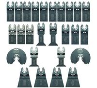 TopsTools 26pcs FAKA26A Ajuste rápido Hojas multiherramienta Larga vida | Compatible con DeWalt, Stanley, Black & Decker, Bosch, Fein (Non-StarLock), hojas mixtas cortan madera, metal y plástico