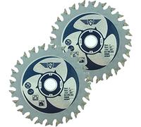 TopsTools 2pcs CS7624T_2 76mm 24T 10mm Eje Disco circular TCT Duradero