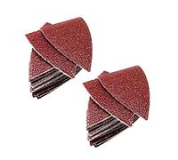 TopsTools 40pcs SASHF20_2 50mm x 35mm Pads lijado Profesional | Compatible DeWalt, Stanley, Black & Decker, Bosch, Fein (Non-StarLock), pads de velcro sujetan hojas de lijado con firmeza