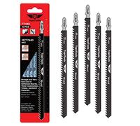 TopsTools 5pcs JSTT744D 180mm T744D Madera Hojas caladora Larga vida | Vástago T seguro y estable; hojas duraderas cortan madera rápido, limpio y preciso