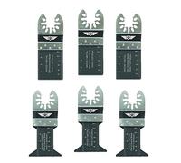 TopsTools 6pcs FAK6BMX Bimetal Fast Fit Metal Hojas multitool Larga vida | Compatible con DeWalt, Stanley, Black & Decker, Bosch, Fein (Non-StarLock), hojas HSS bimetal cortan madera, metal y clavos