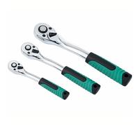 TOPWAY Juego de mangos de trinquete de 72 dientes, 3 piezas 1/2 ", 3/8" y 1/4 "