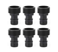 Topways® 3/4 inch Male Threaded Adaptor, Hose Pipe Adaptador de tubo de manguera 3/4 "BSP Tipo de tornillo macho Accesorio Conector 6 piezas