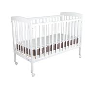 Toral Cuna Bebe Madera con Colchon Viscoelástico y Edredón Beige. Cuna Colecho Bebe Modelo Verona. Cunas para Bebes Completas con Colchon. 3 Posiciones Lateral Deslizante y 5 Posiciones Somier. Crib +