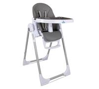 TORAL Trona Bebe Evolutiva - Plegable, Reclinable y Segura - Trona Bebe con Altura y Reposapiés Ajustables - Bandeja Extraíble y Fácil de Limpiar - Trona Portatil Bebe Color Gris Gray