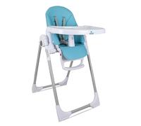 TORAL Trona Evolutiva - Plegable, Reclinable y Segura - Altura y Reposapiés Ajustables - Bandeja Extraíble y Fácil de Limpiar - Portátil Para Bebé Color Azul