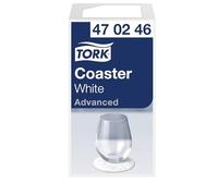 Tork 470246 PosavasosBlancoos para Vasos y Tazas en Calidad Advanced/Papel Extra Grueso/protección Ideal contra la Humedad/Ø 9cm / 250 Posavasos