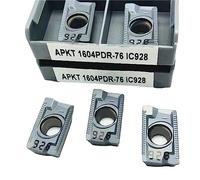 Torneado de insertos indexables de carburo 10 piezas APKT1135PDER APKT1604PDR IC928 herramienta de torneado carburo for fresadora ranurado CNC(APKT1604PDR IC928)