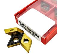 Torneado de insertos indexables de carburo 10 piezas de herramienta torneado DCMT11T308 DCMT11T304 PM 4225 interior carburo(DCMT11T304 PM 4225)