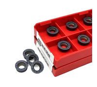 Torneado de insertos indexables de carburo 10 Uds RPMW1003MO DP5320 DP5420 herramientas de torneado fresado carburo cuchilla corte CNC(RPMW1003MO DP5420)