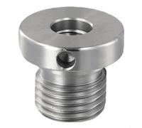 Tornillo adaptador de mandril roscado para torno de madera para máquinas de torneado de madera con compatibilidad de rosca de 18 mm, 25 mm y 33 mm (33 mm a 18 mm)