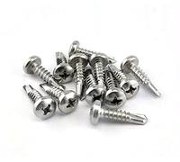 Tornillo Autotaladrante Cabeza Cilindrica Cruciforme Acero Inox A2 DIN 7504N (3.5x16) x50