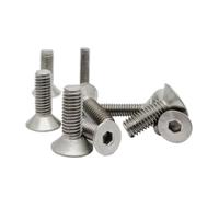 Tornillo avellanado plano con cabeza hueca hexagonal de titanio TA2 Gr2 DIN7991