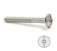 Tornillo cabeza bombata komby niquelado 6-35