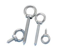 Tornillo de anillo de acero inoxidable 304 con gancho de anillo, tornillos autorroscantes tipo ojo de oveja autoperforantes, tornillos de madera con sonido(M5x30(7pcs))
