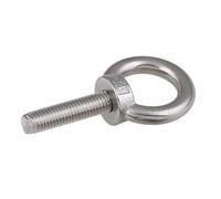 Tornillo De Anillo De ElevacióN 1 pieza M12 * 20/25/30/35/40/45/50/60/70 304 acero inoxidable DIN580 gancho de rosca macho tornillo anillo ojo elevación redondo marino(M12x30)