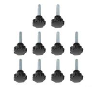 Tornillo de Apriete M8x40 con Empuñadura Estrella 10uds | ergonómico 7 para puntas, para agarre seguro sin herramientas, para ideal para ajustes frecuentes y rápidos