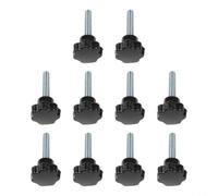 Tornillo de Apriete M8x40 Estrella 7 para puntas Agujero Tornillo | Mango para plum, diámetro 31mm, rosca M8, longitud 40mm, sujeción segura sin herramientas