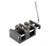 Tornillo de banco autocentrante para carpintería | Para abrazadera de prensa de taladro de aleación de aluminio CNC con ranura en V | Capacidad de mandíbula de 0 a 65 mm para material redondo y