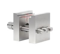 Tornillo de banco de control de piezas en acero inoxidable | Abrazadera compacta para mesa de trabajo con acción de apriete de tornillo para construcción de modelos