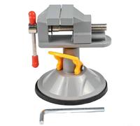 Tornillo de banco de mesa con base giratoria que gira 360 grados, tornillo de banco multiángulo para abrazadera de mesa, carpintería, taller, mandíbula de metal, apertura de 0 a 30 mm