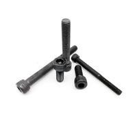 Tornillo de perno, 5-50 piezas M1.4 .6 M2 .5 M3 M4 M5 M6 M8 Acero aleación grado 12.9 negro Hexágono Cabeza hueca hexagonal Longitud del tornillo 3-8 mm (6 50 piezas)(5mm,M1.6 50pcs)